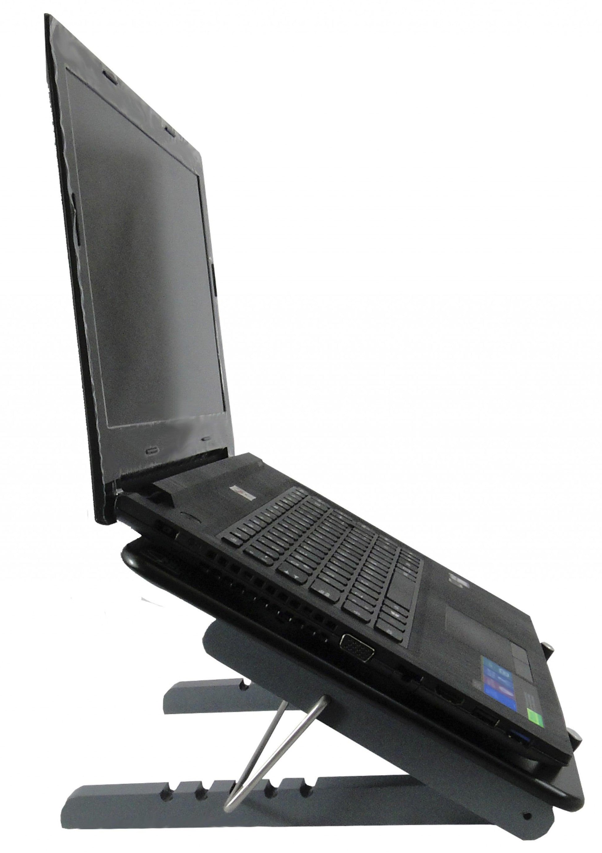 Black Adjustable Five Level Ergonomic Laptop Stand - AFS