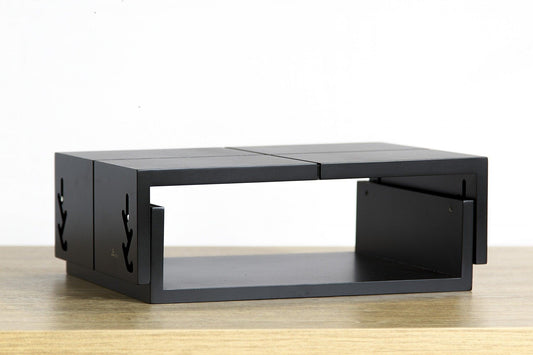 Black Adjustable Five Level Ergonomic Monitor Stand - AFS