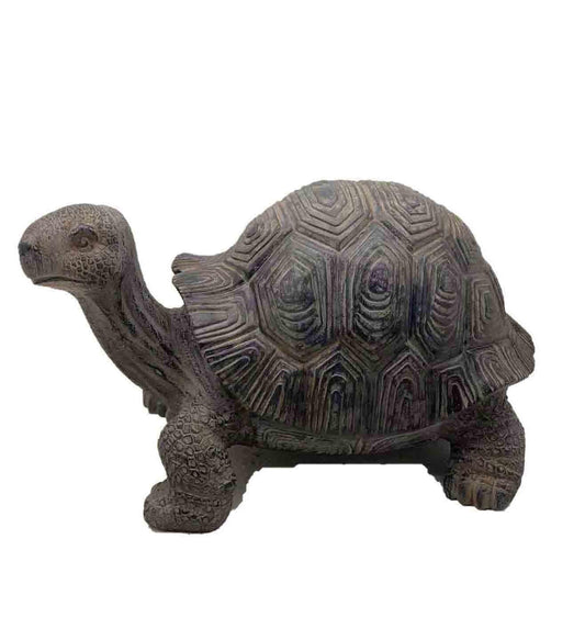 11" Dark Brown Tortoise Indoor Outdoor Statue - AFS