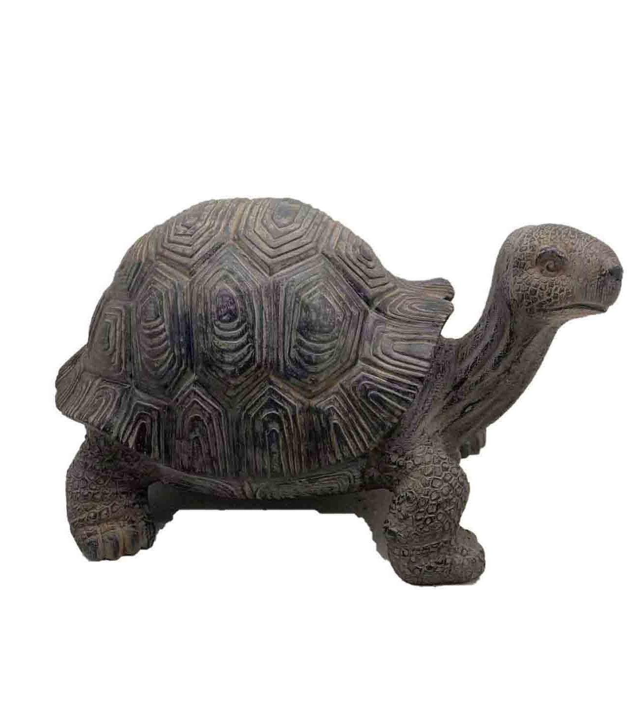 11" Dark Brown Tortoise Indoor Outdoor Statue - AFS