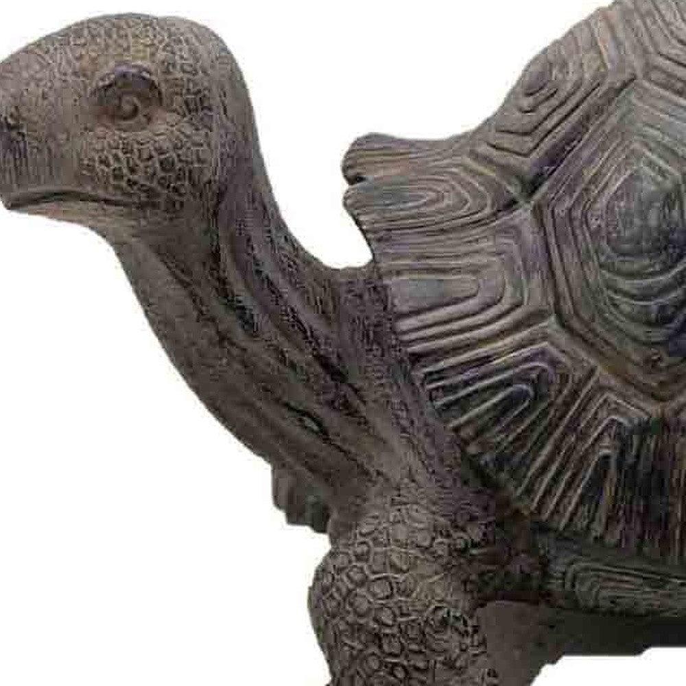 11" Dark Brown Tortoise Indoor Outdoor Statue - AFS