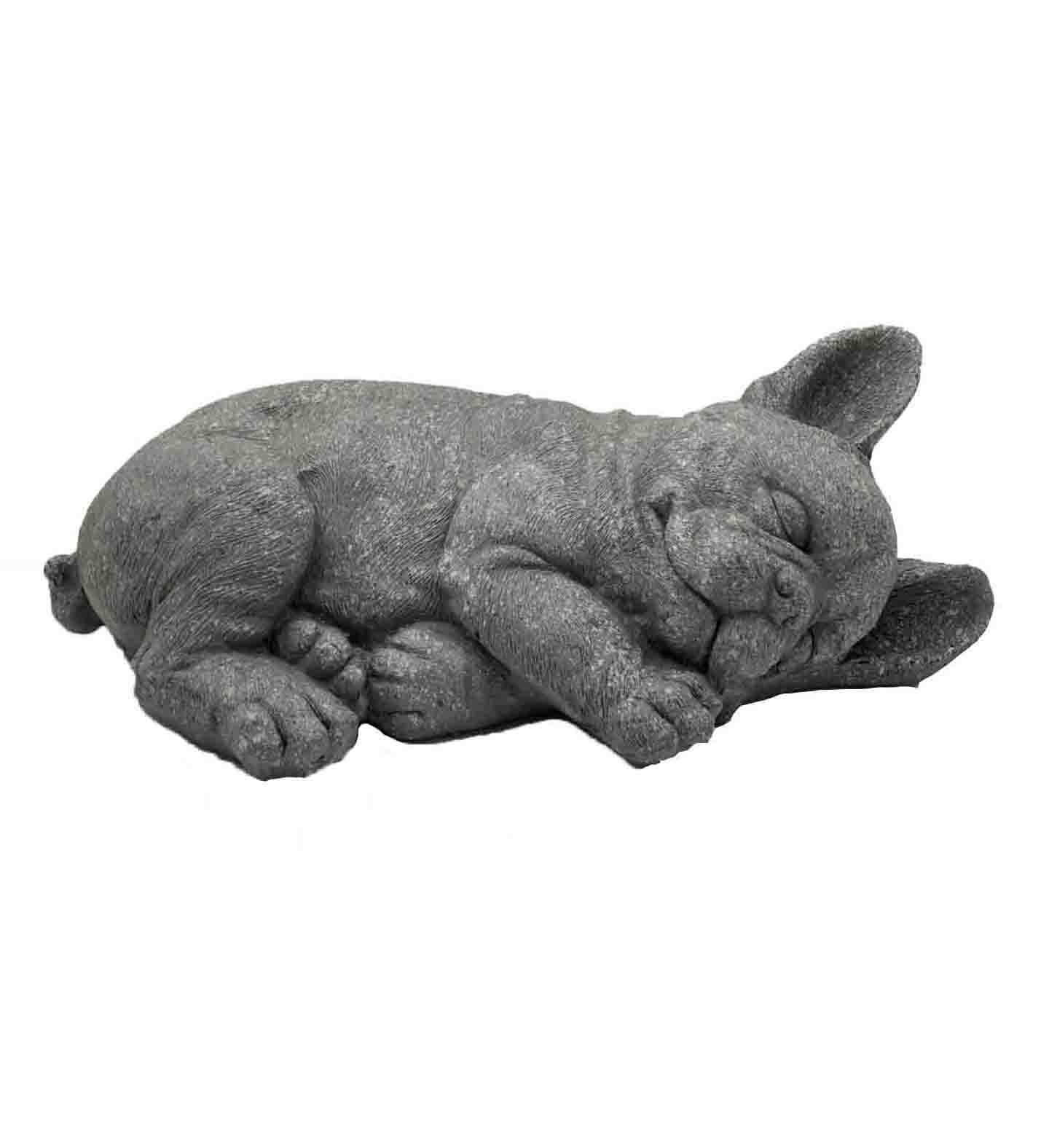 7" Peaceful Sleeping Dog Indoor Outdoor Statue - AFS