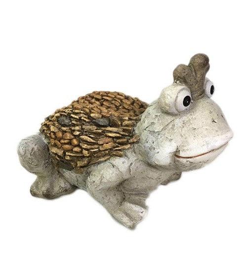 9" Rustic Prince Frog Garden Statue - AFS