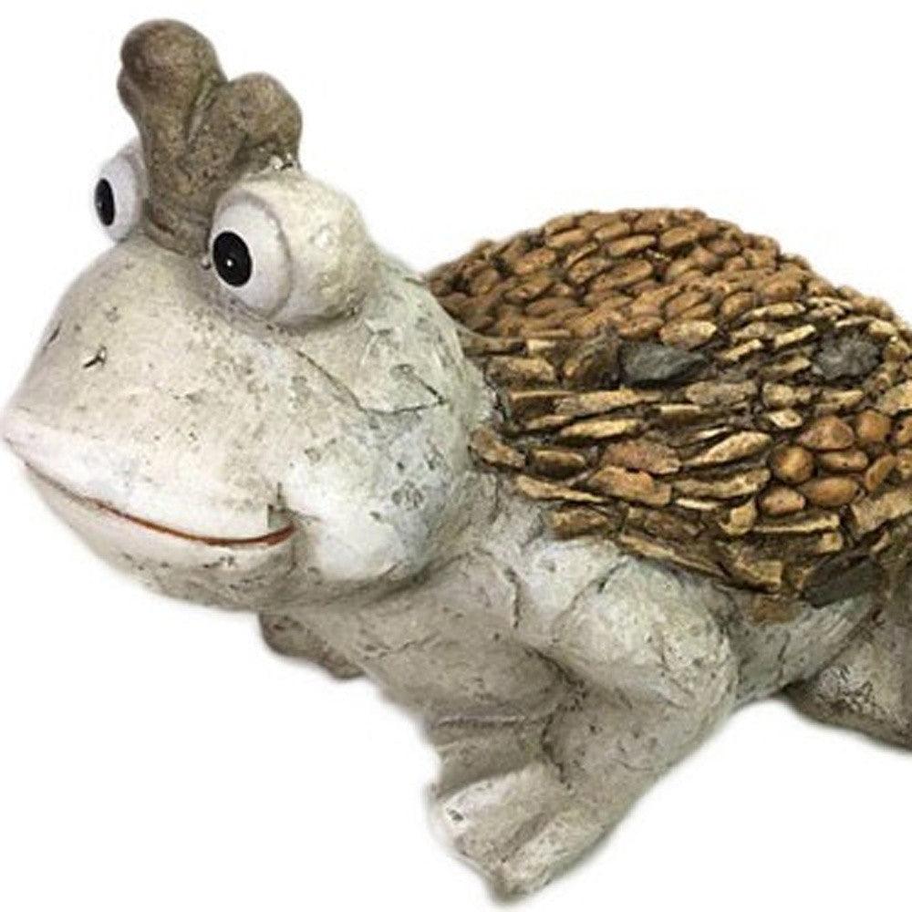 9" Rustic Prince Frog Garden Statue - AFS