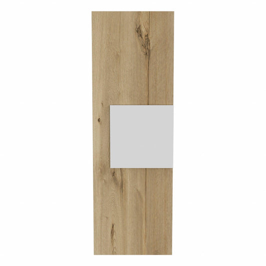 Light Oak and White Multi Purpose Vertical Hanging Cabinet - AFS