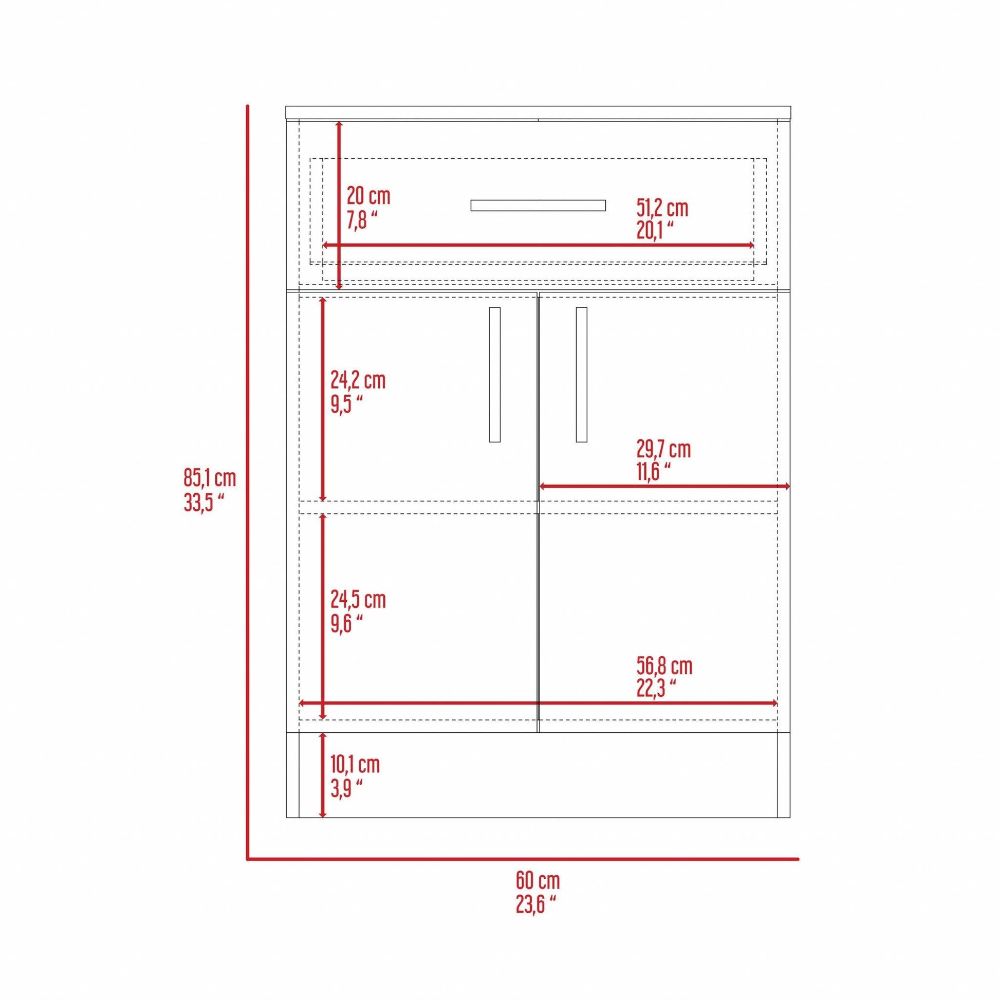 Ligh Oak and White Pantry Cabinet - AFS