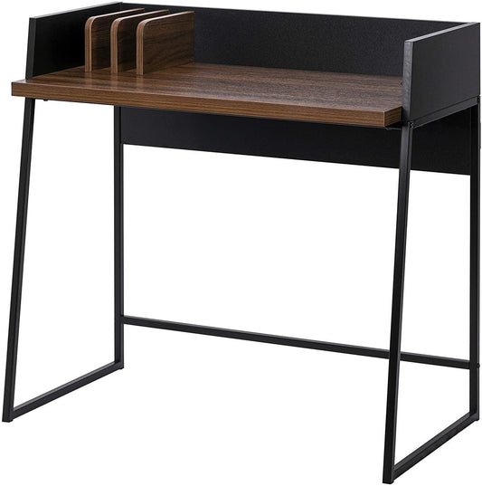 Contemporary Brown and Black Computer And Writing Desk - AFS