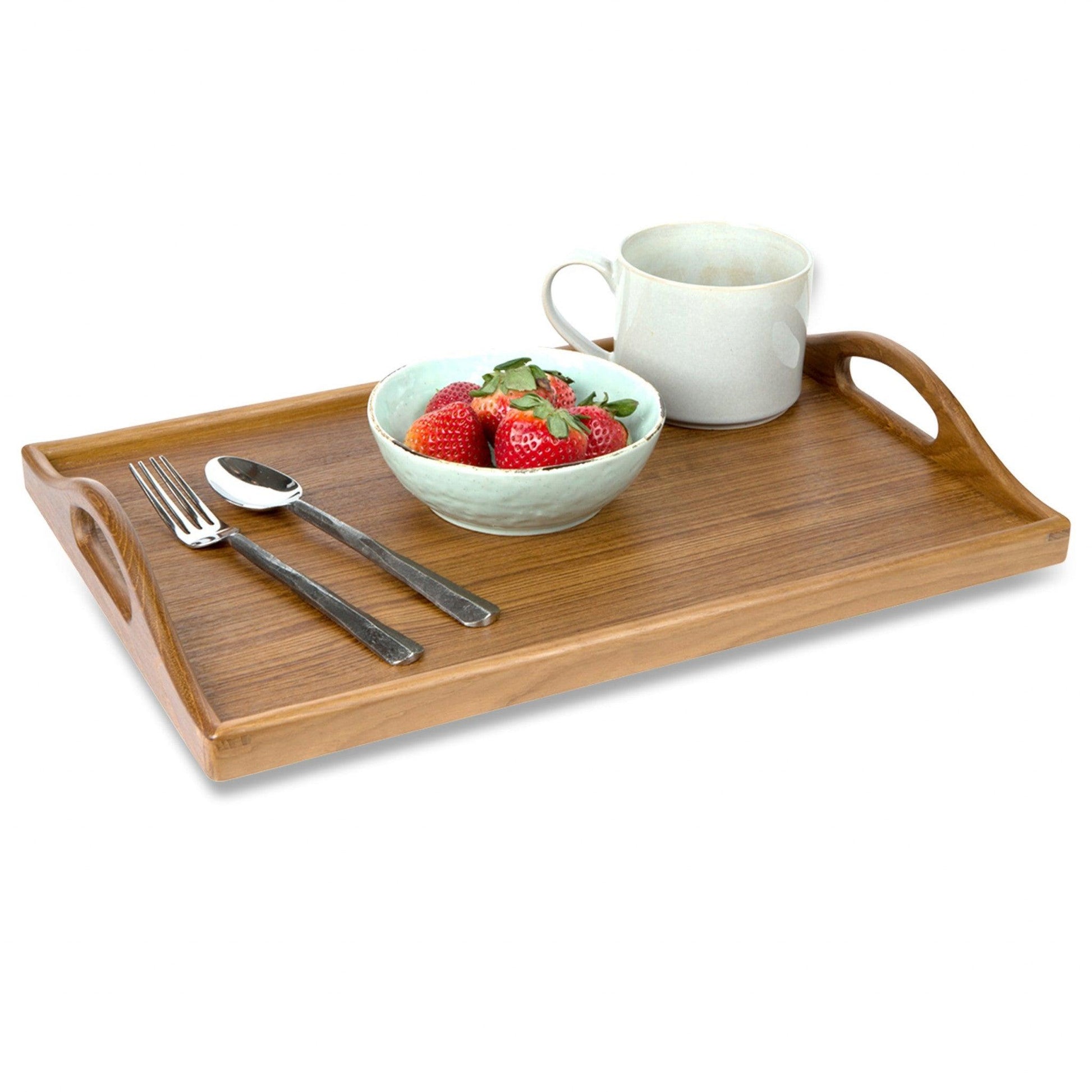 Designer Solid Teak 19" Serving Tray - AFS