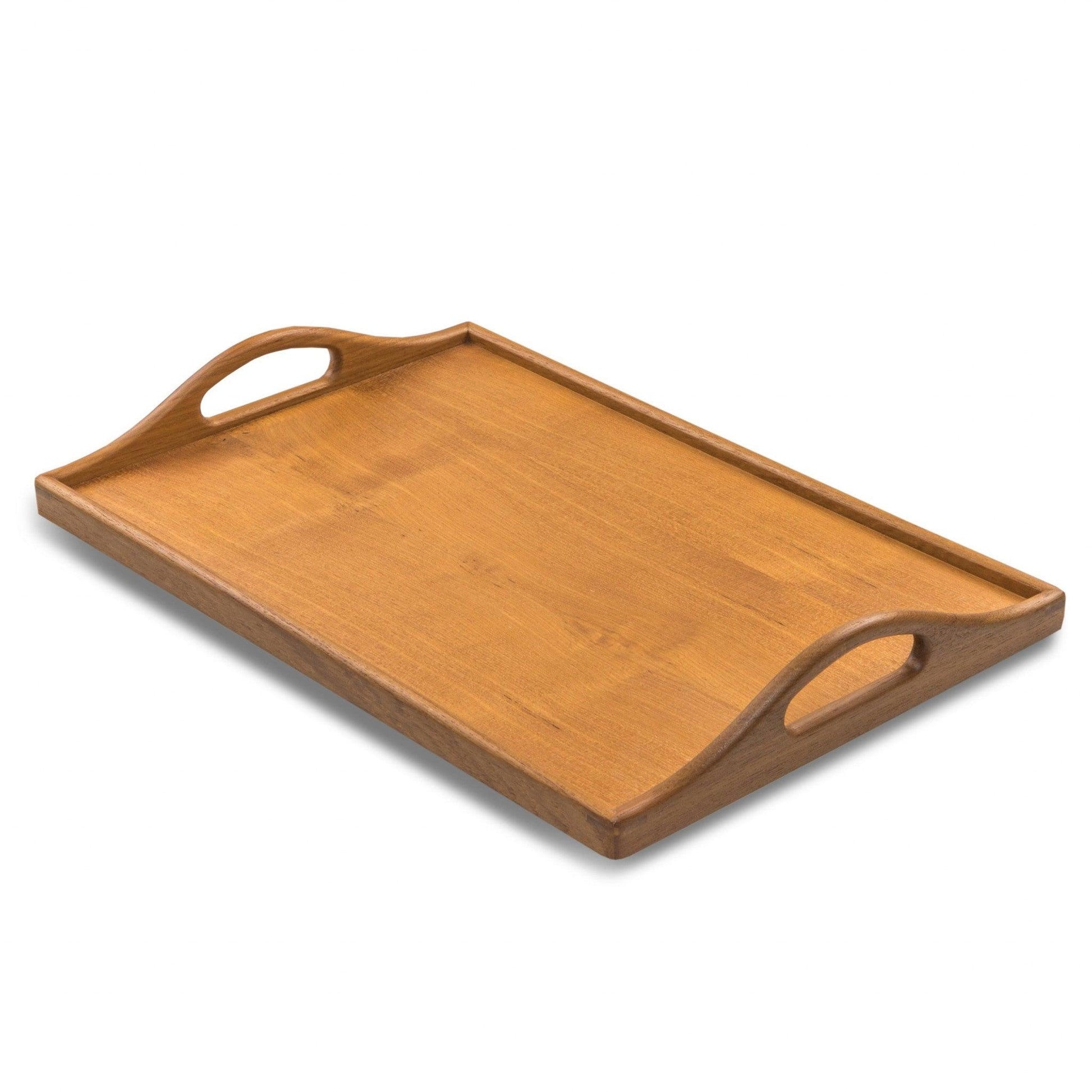 Designer Solid Teak 19" Serving Tray - AFS