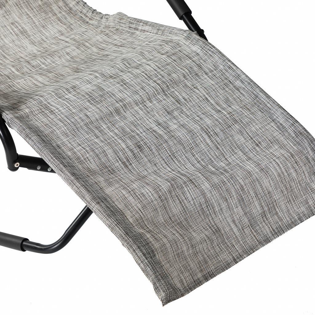 Charcoal Outdoor Reclining Chaise Lounge - AFS