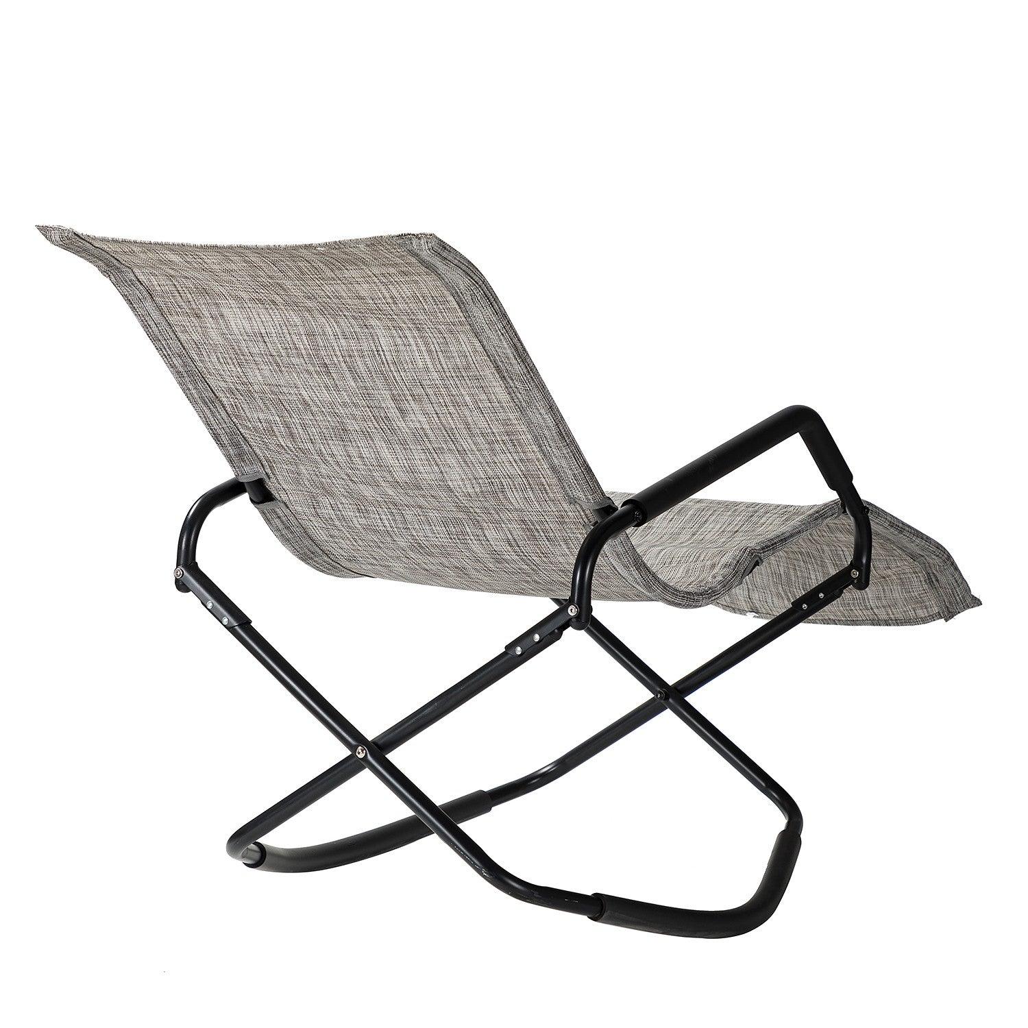 Charcoal Outdoor Reclining Chaise Lounge - AFS