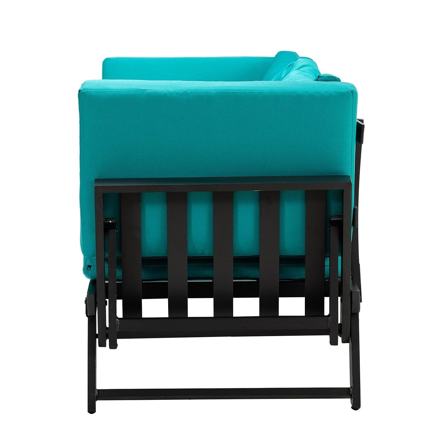 Teal Outdoor Patio Convertible Modern Daybed - AFS