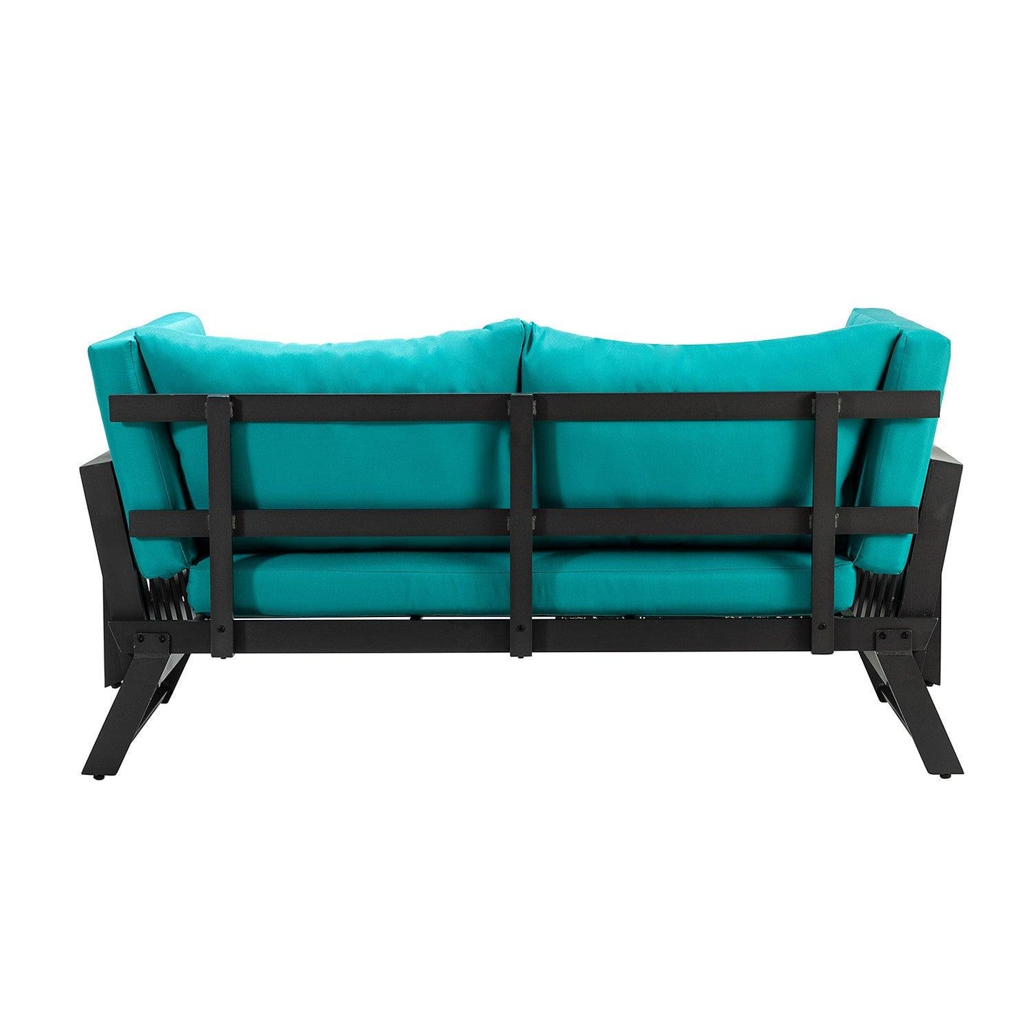 Teal Outdoor Patio Convertible Modern Daybed - AFS