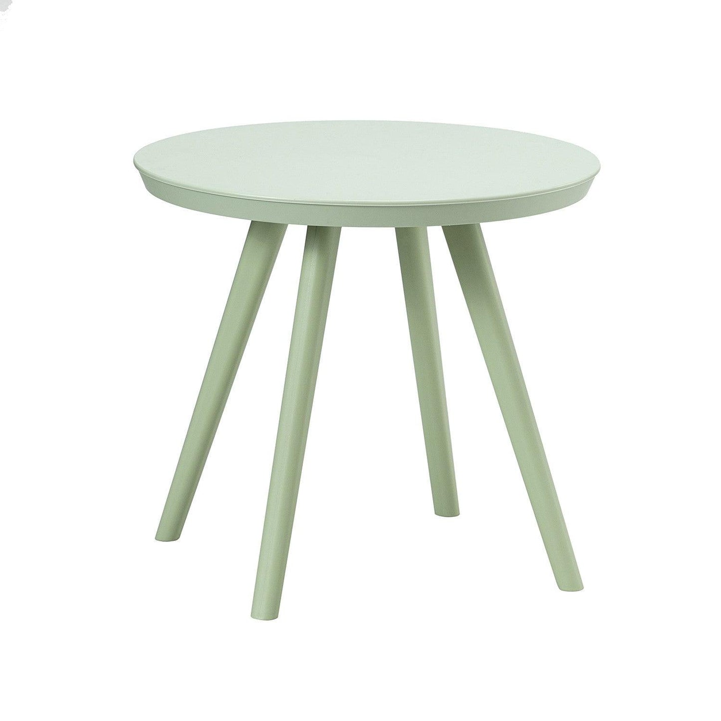 Solid Pale Green Saucer Outdoor Chairs and Table Set - AFS