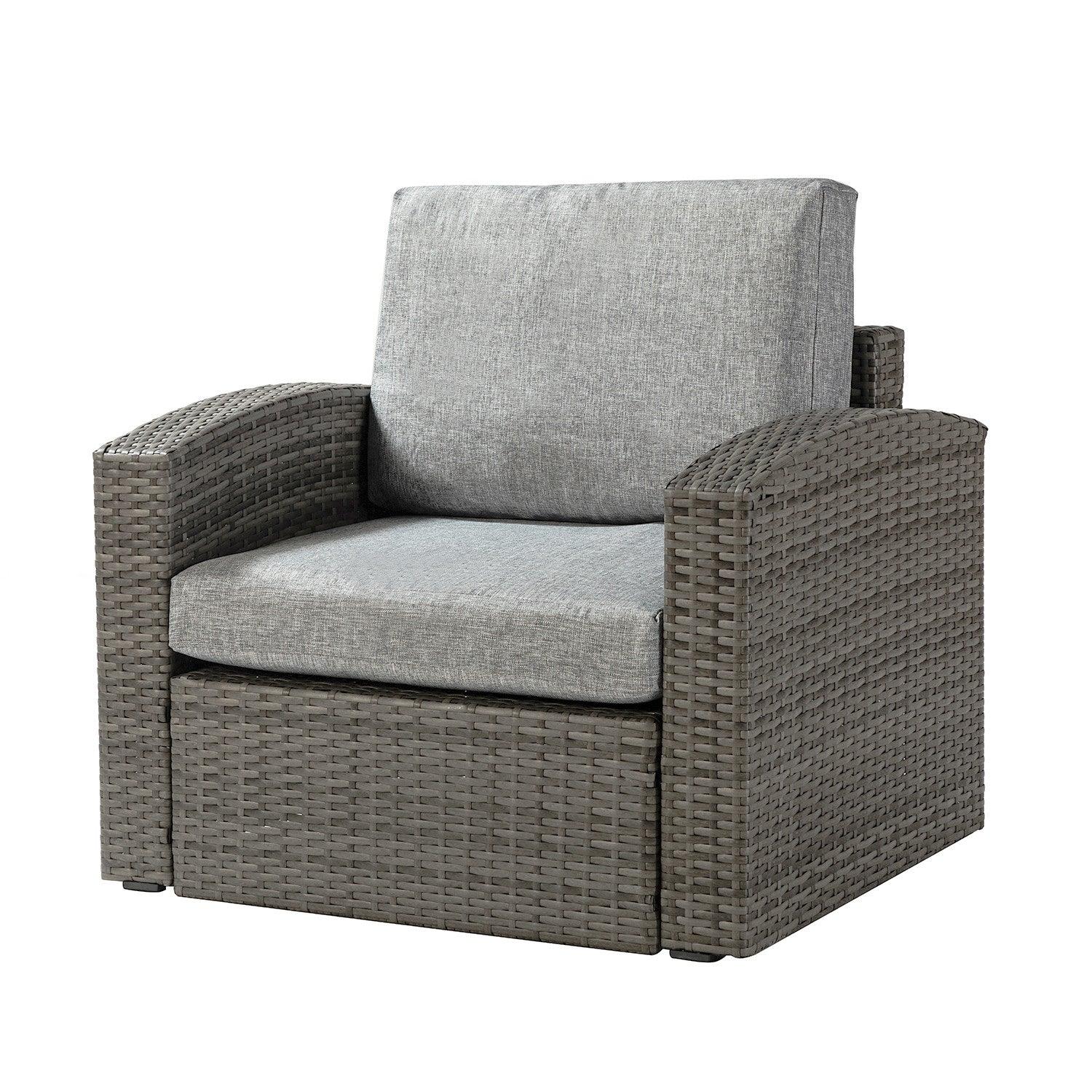 Grey Rattan Outdoor Sofa and Table Set - AFS