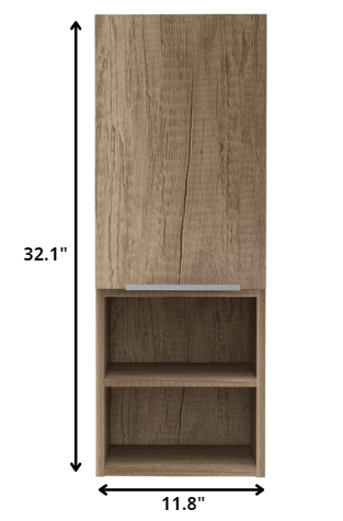 32? Modern Light Oak Medicine Cabinet - AFS