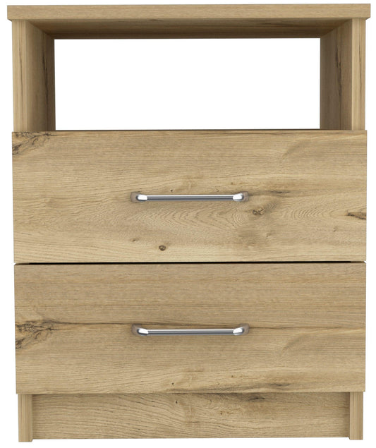 Modern and Stylish Light Oak Particle Bedroom Nightstand - AFS