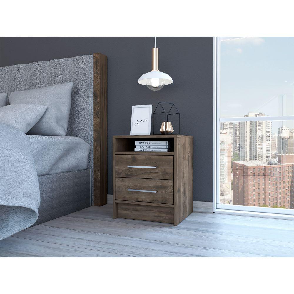 Sophisticated and Stylish Dark Brown Nightstand - AFS