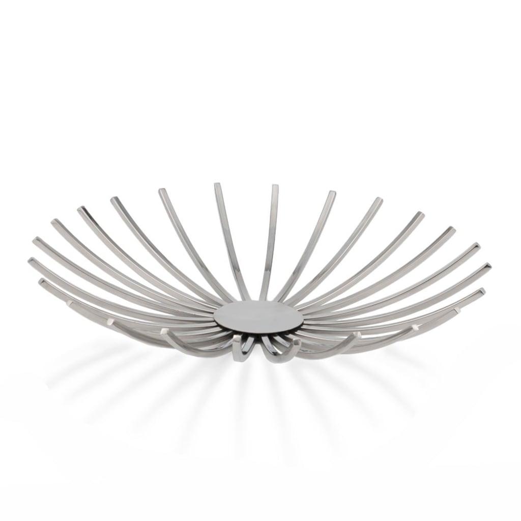 Shiny Silver Open Spike Centerpiece Bowl - AFS