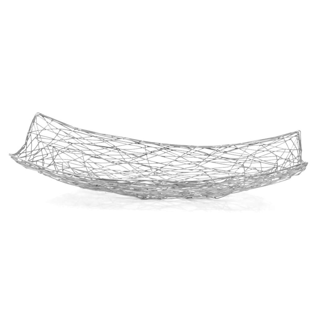 Silver Abstract Entwined Wire Centerpiece Bowl - AFS