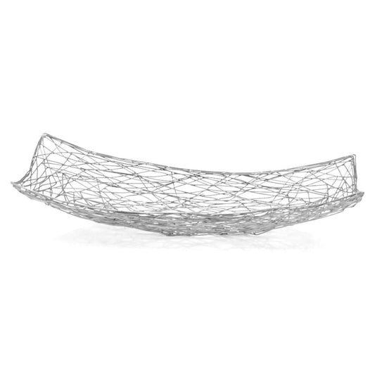 Silver Abstract Entwined Wire Centerpiece Bowl - AFS