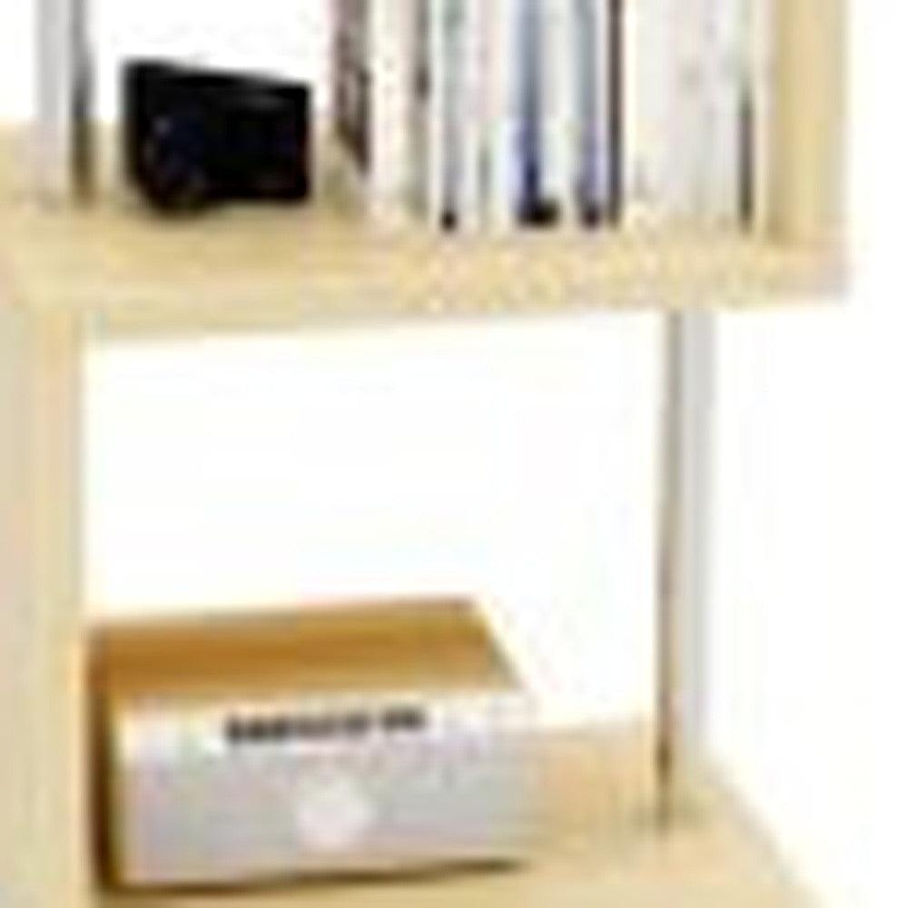 Modern and Unique Four Tier Bookshelf Shelving Unit - AFS