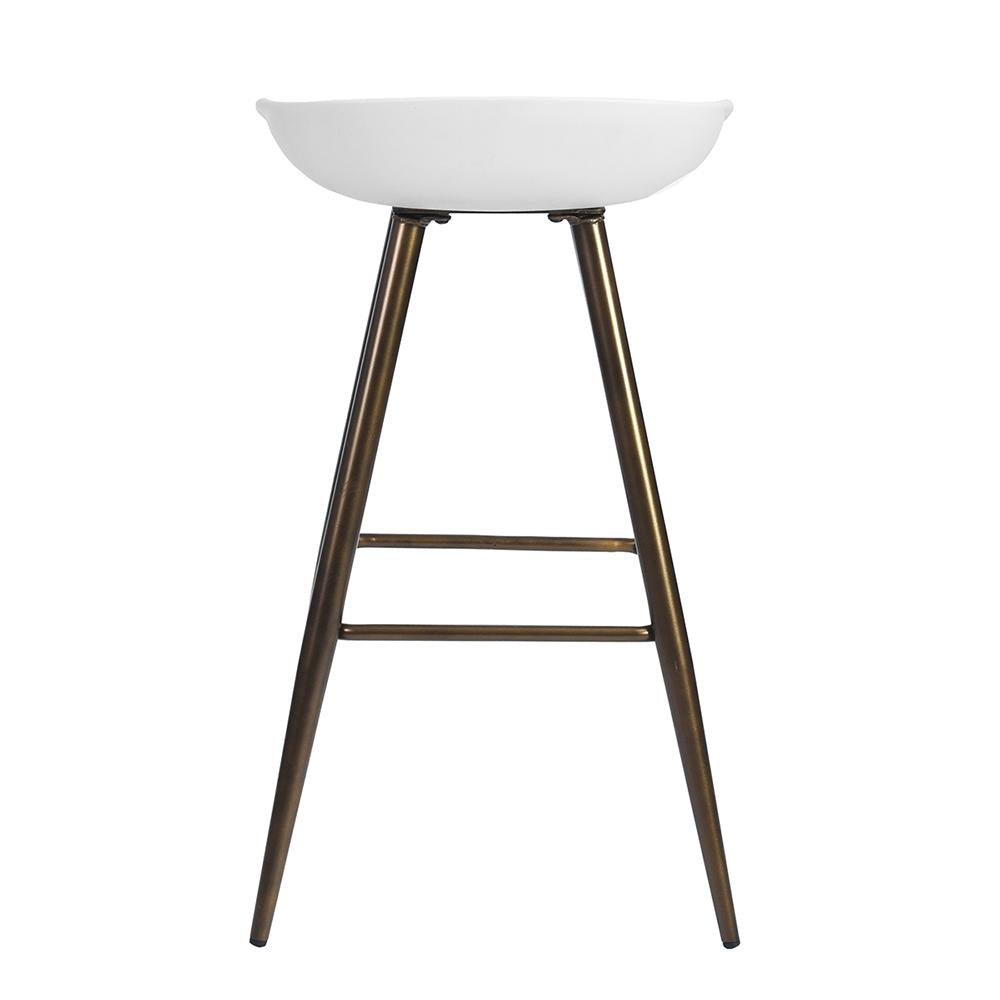 Dining Chair Barstool White 2 Piece