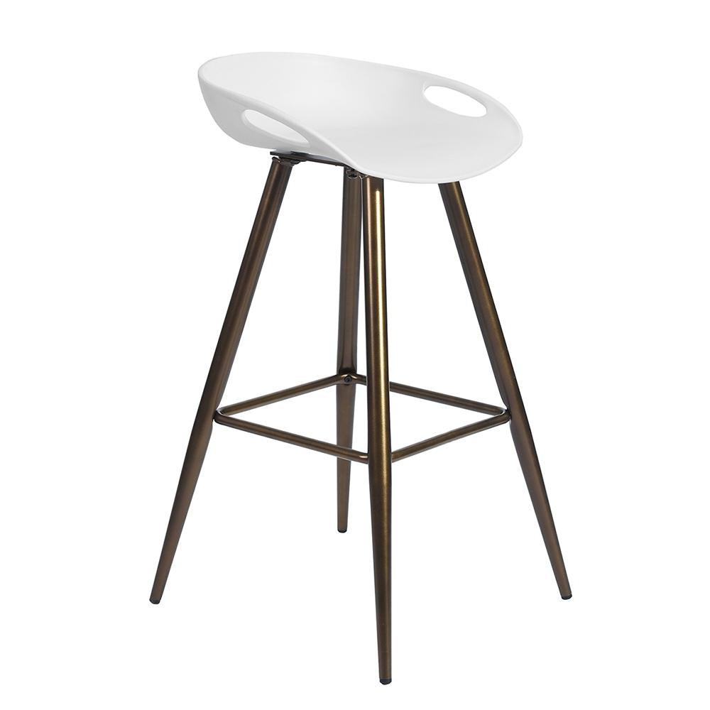 Dining Chair Barstool White 2 Piece