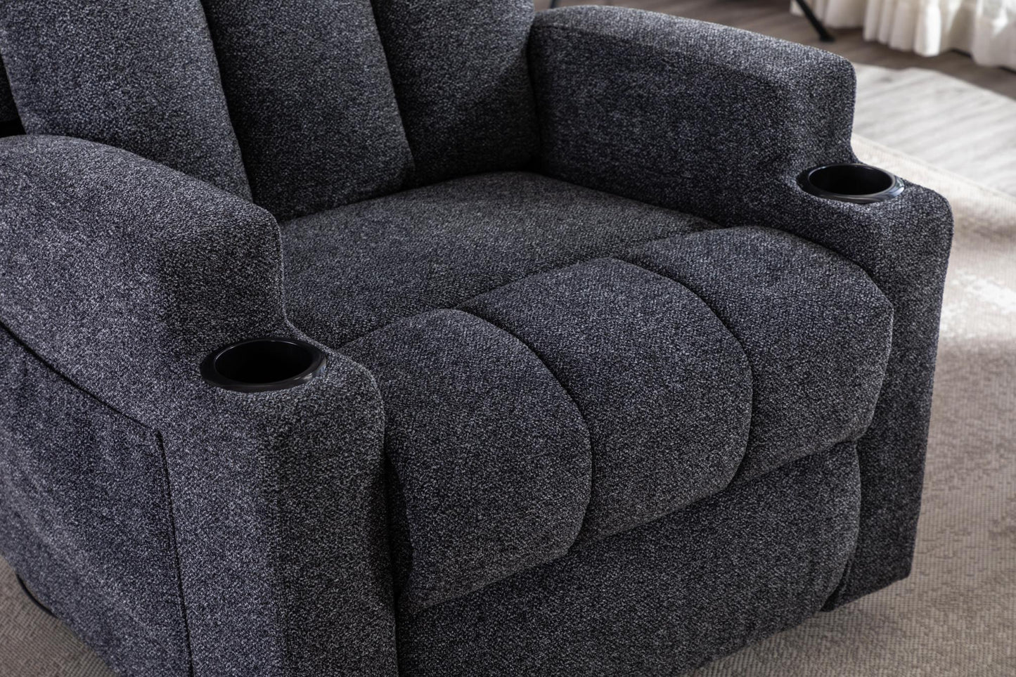 Manual Reclining Single Sofas with Heat