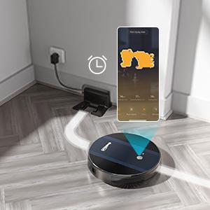 Geek Smart Robot Vacuum Cleaner G6 Plus,1800Pa Strong Suction, Automatic Self-Charging, App Control