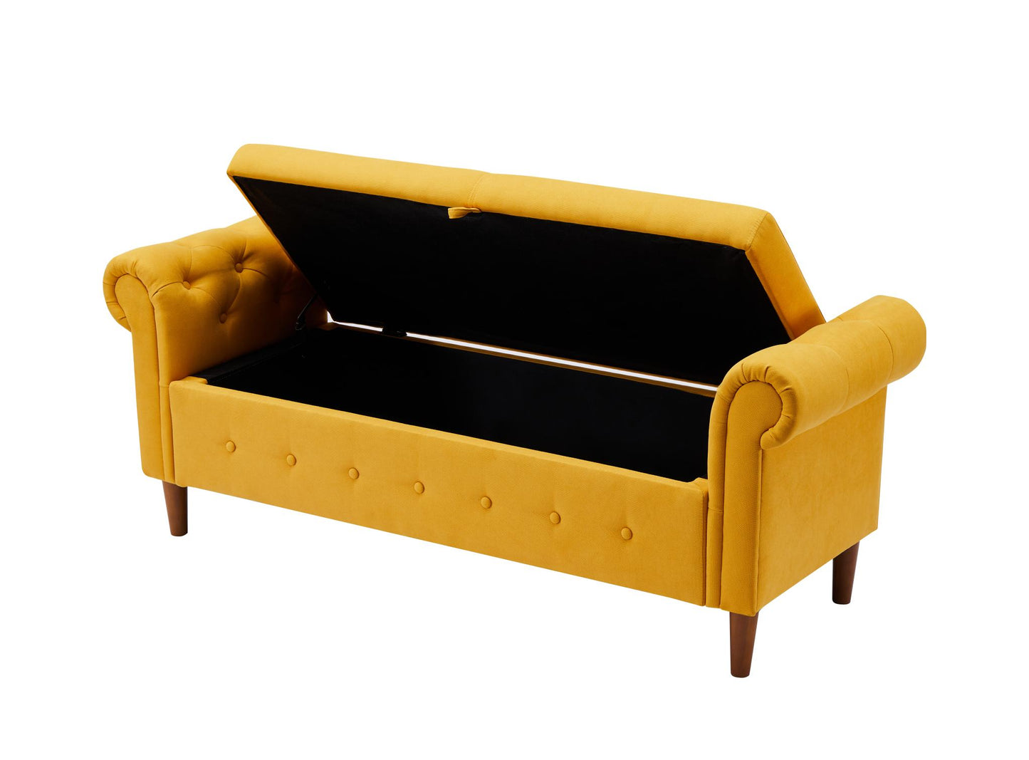 Multipurpose Rectangular Sofa Stool with Large Storage Space