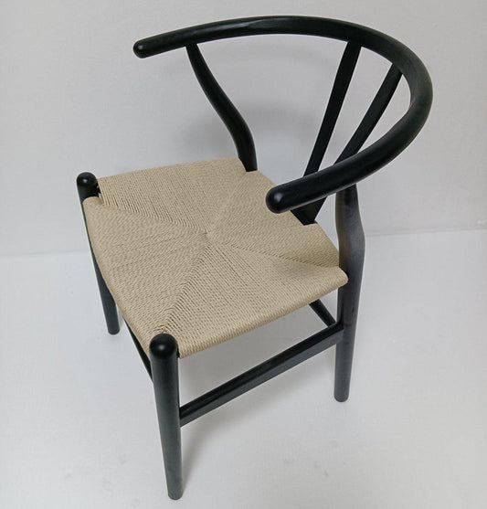 Dagmar Chair - Black & Natural Cord - GFURN