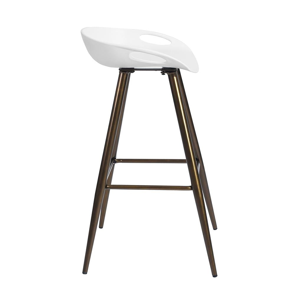 Dining Chair Barstool White 2 Piece