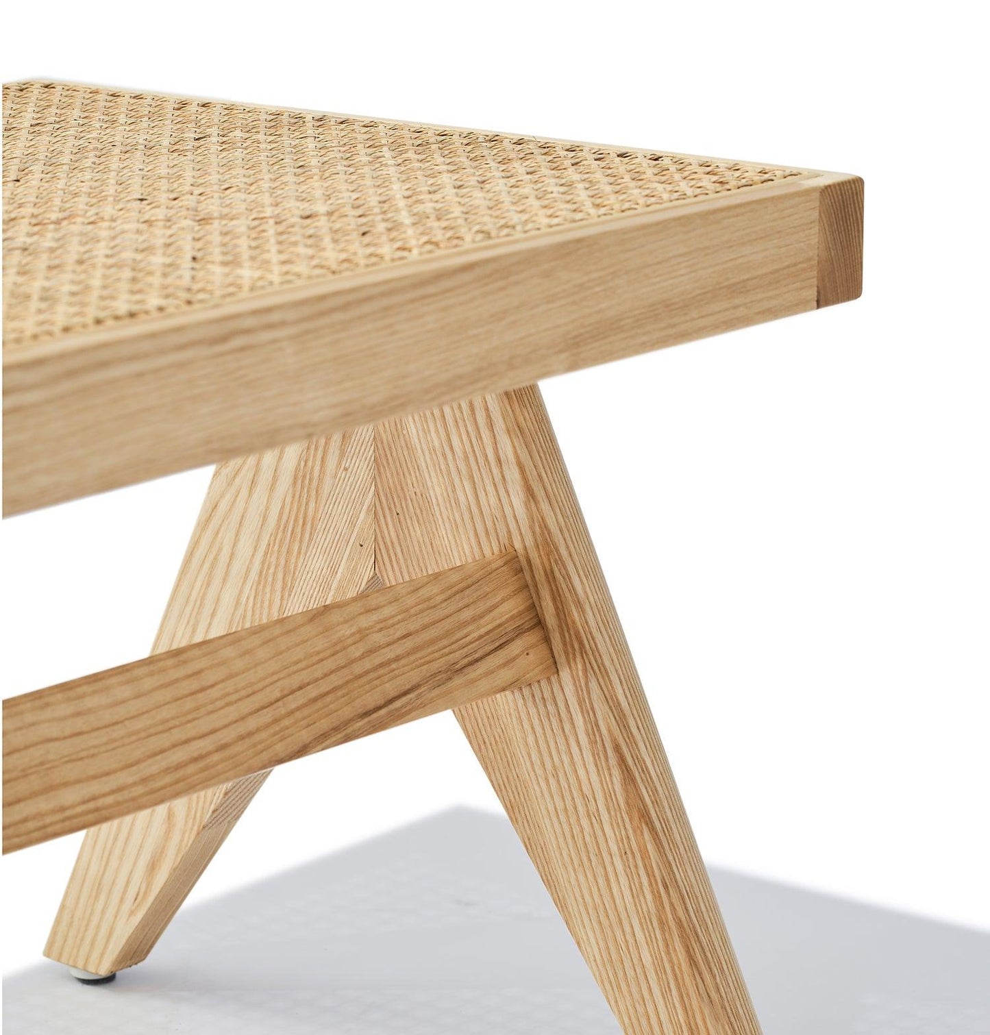 CÃ©lia Bench - Ash & Natural Rattan