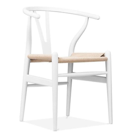 Dagmar Chair - White & Natural Cord