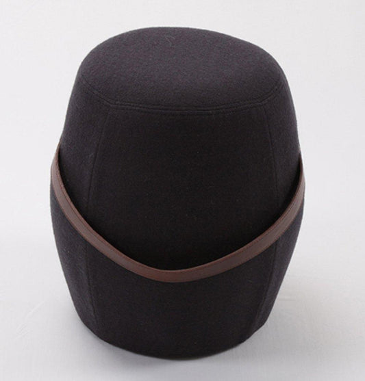 Kiley Handmade Pouf/Stool - Darkish