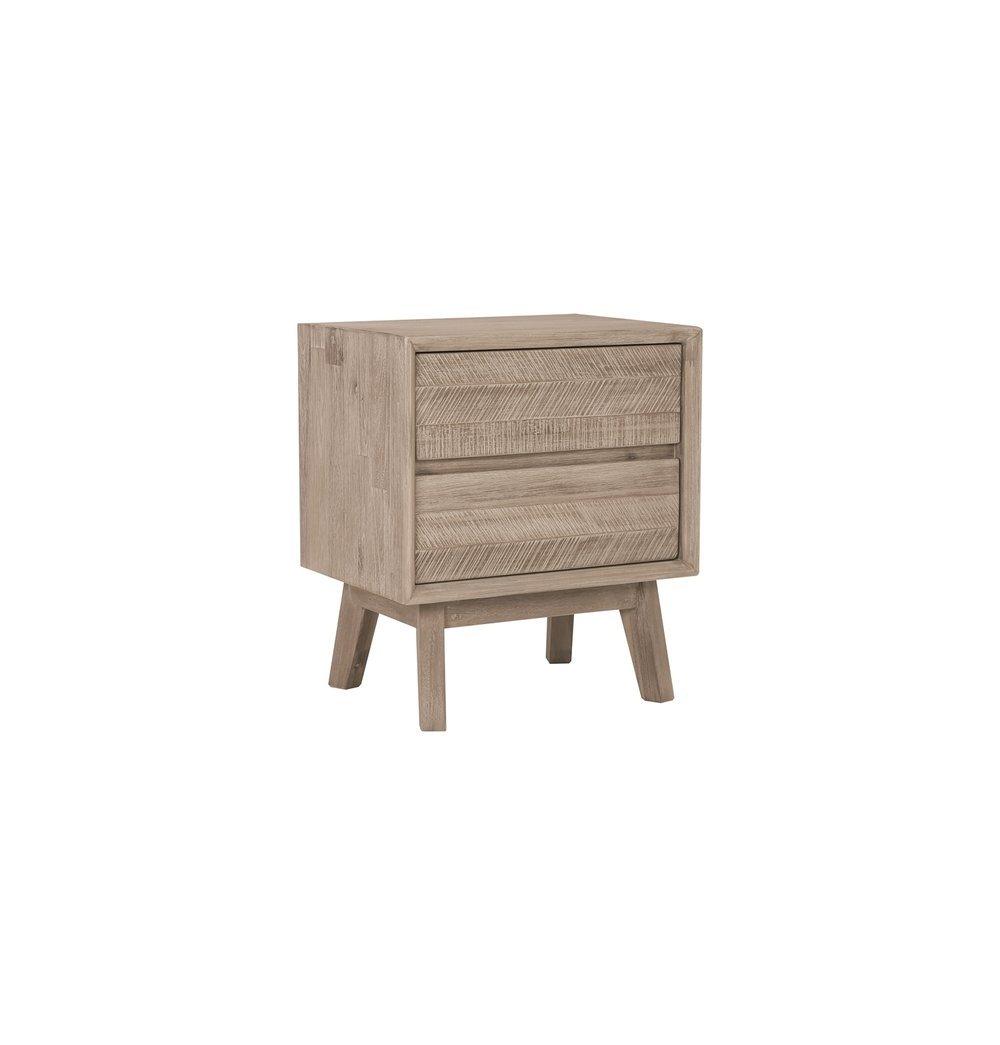 Madrid 2-Drawer Bedside Table/Nightstand