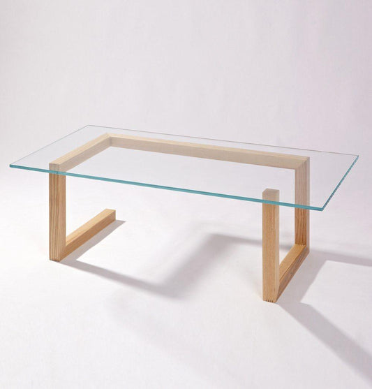 Mia Coffee Table - Glass & Wood