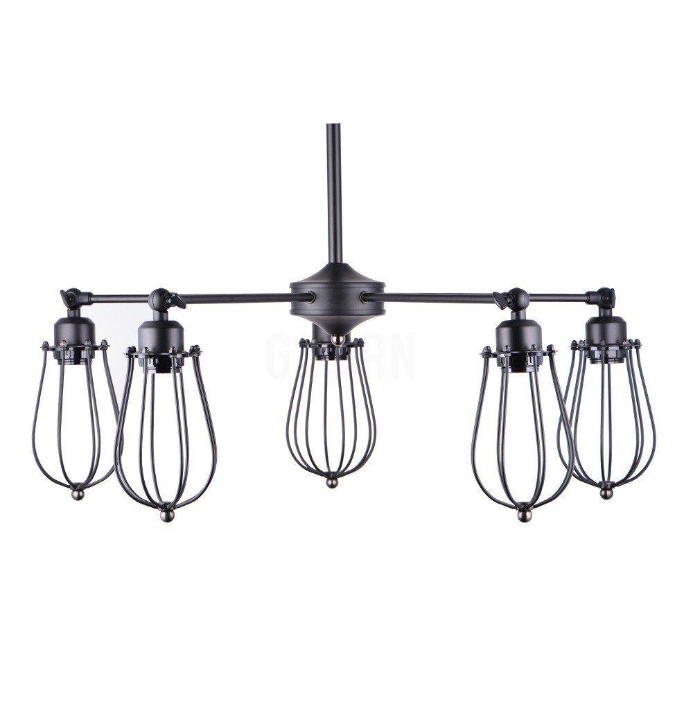 Vintage Industrial Edison Pendant Lamp - 5 Sockets