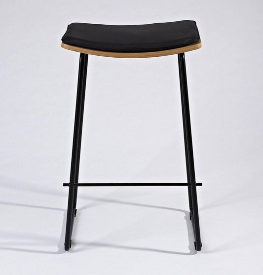 Zoe Counter Stool w/ Leather Cushion