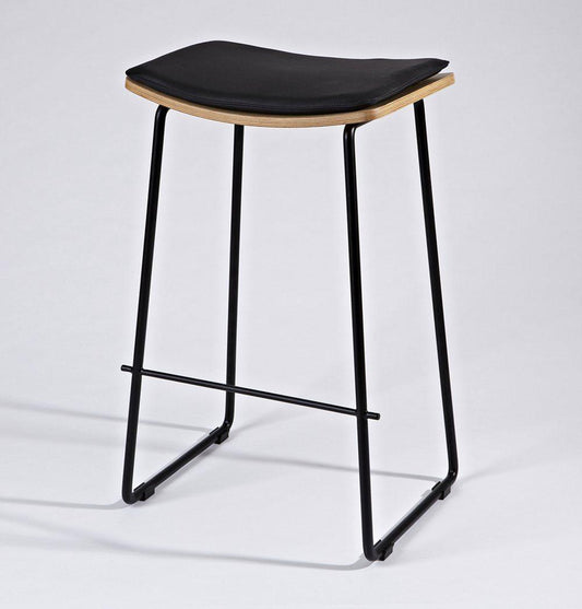 Zoe Counter Stool w/ Leather Cushion